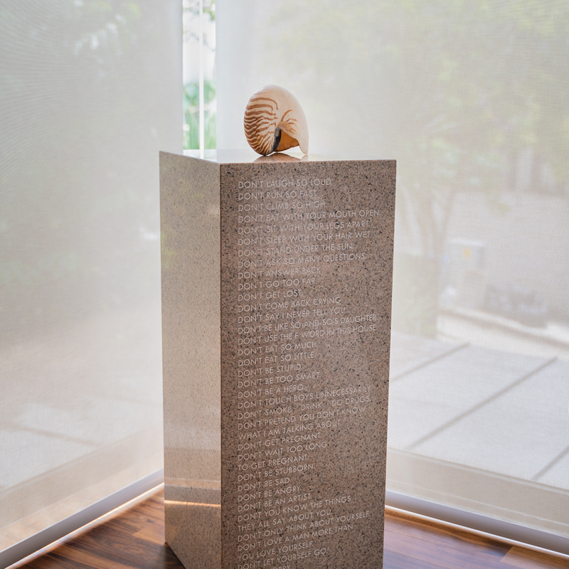 Dawn Ng, Don’t, 2018, MONUMENT MOMENTO. Collection of Pierre Lorinet. Image by Rachel Tan.